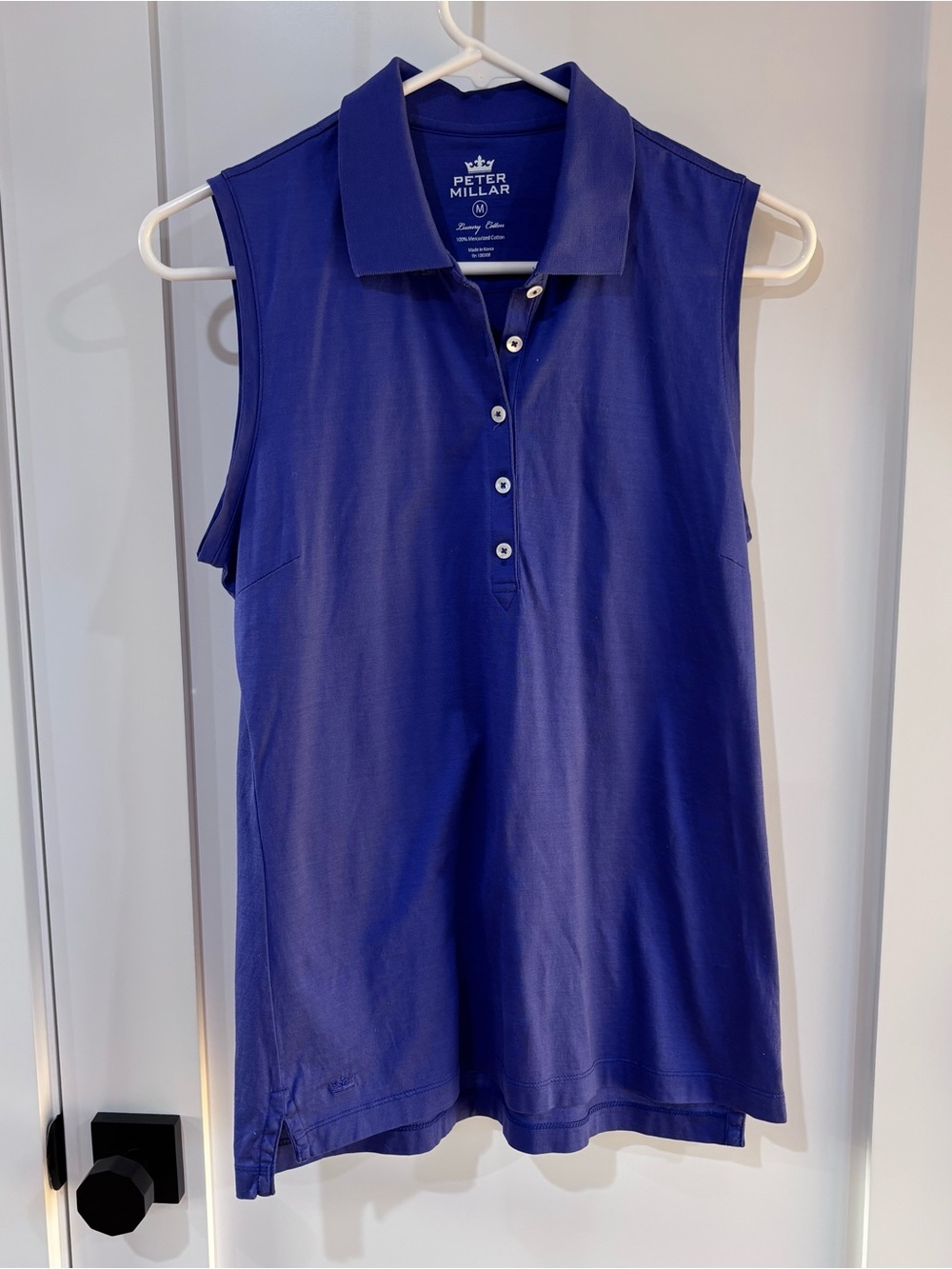 Peter Millar Women’s Sleeveless Polo Top - Cobalt Blue